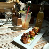 The cauliflower in sweet/chili mandarin crust is just addictive!! at MeeT in Gastown in Vancouver