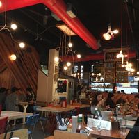 Inside  at MeeT in Gastown in Vancouver