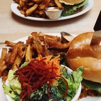 Double double burger. So good! at MeeT in Gastown in Vancouver