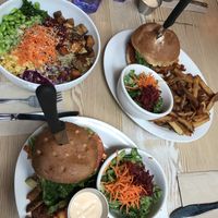 Mucho Gusto Burger, Big Yum, Angry Burger at MeeT in Gastown in Vancouver