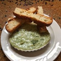 Spinach artichoke dip at The Kitchen Factory in Cincinnati