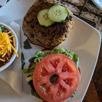 Veggie burger at Allyn's Cafe in Cincinnati