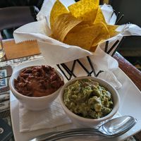 Chili con queso and guacamole at Allyn's Cafe in Cincinnati
