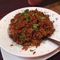 Vegan jambalaya at Allyn's Cafe in Cincinnati