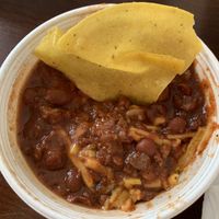 Vegan chili con queso  at Allyn's Cafe in Cincinnati