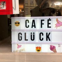 store front at Cafe Glück in Fulda
