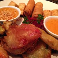 veggie sampler at L'Thai Organic Restaurant - East in Tucker