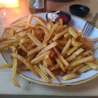 Fries at Holigans in Vilnius