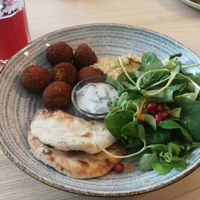 Falafel bowl at Holigans in Vilnius