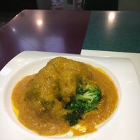 Broccoli with crab powder at Super Vegan - Huang Pu District in Shanghai