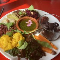 Vegan lunchplaat  at Cafe De Ceuvel in Amsterdam