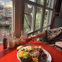 Mooi uitzicht  at Cafe De Ceuvel in Amsterdam