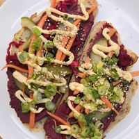 Red cabbage sandwich   at Cafe De Ceuvel in Amsterdam