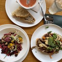 it was super yummie.  at Cafe De Ceuvel in Amsterdam