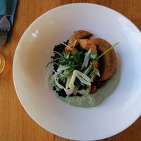 Crispy polenta at Cafe De Ceuvel in Amsterdam