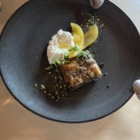 Seaweed baklava   at Cafe De Ceuvel in Amsterdam