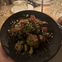 Baked Brussels sprouts 🥬  at Cafe De Ceuvel in Amsterdam