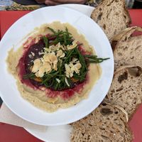 Delicious bean paste  at Cafe De Ceuvel in Amsterdam