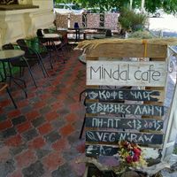 Cozy tarrace. Veg'n'raw 🤘 at Mindal in Sevastopol