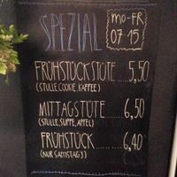 menu at Stullenbuero in Dresden