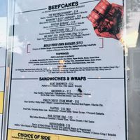 Menu  at GWARbar in Richmond