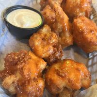 Cauliflower wings with buffalo/Motorbreath sauce  at GWARbar in Richmond