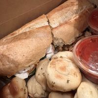 Sandwich with knots   at Este Pizza in Park City