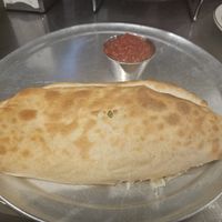 Large calzone at Este Pizza in Park City