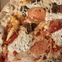 Vegan Lazza pizzaa  at Este Pizza in Park City