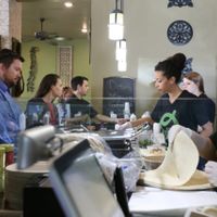 Oliv Epicurean Grill servers at Oliv Epicurean Grill in Daytona Beach