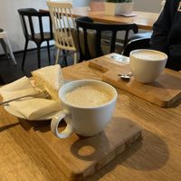 Kuchen und Cappuccino  at Cafe DA in Stuttgart