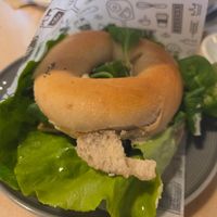 Seitan-Bagel at Bajgle Krola Jana in Szczecin