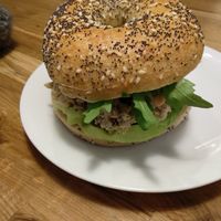 Cheakpea bagel at Bajgle Krola Jana in Szczecin