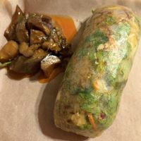 spicy tofu wrap + eggplant!  at Lona's Lil Eats in St Louis