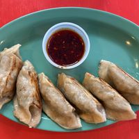 mushroom handmade dumplings!  at Lona's Lil Eats in St Louis
