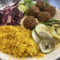 Falafal plate  at ATL - Garbanzo Mediterranean Fresh - Concourse D in College Park