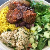 Falafel Plate at ATL - Garbanzo Mediterranean Fresh - Concourse D in College Park