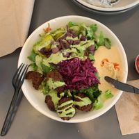 Falafel salad at ATL - Garbanzo Mediterranean Fresh - Concourse D in College Park