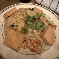 fried rice w tofu   at Thai Orchid in Providenciales