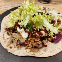 Pulled jack (with jackfruit) at Open Baladin in Turin