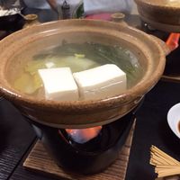 simple nabe (part of the dinner course) at Shiki-Saisai Non in Shirahama