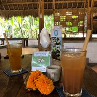 House made ginger ale and tamarind lime drink at Sopa - Jl Raya Nyuh in Ubud