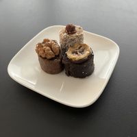 De vegan friandises mocht ik meenemen 😋  at Eetcafe Ceramique in Maastricht