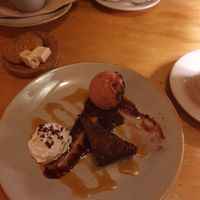 Vegan chocolate dessert at Eetcafe Ceramique in Maastricht