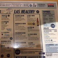 menu  at La Clote in Barcelona