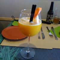 Fresh orange juice at Samelo Veg in Tenerife