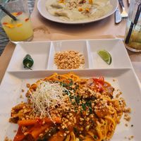 Pad thai and Ravioli at Samelo Veg in Tenerife
