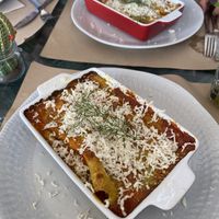 Pasta dish  at Samelo Veg in Tenerife