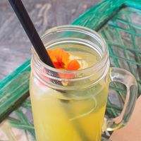 Maracuja lemonade at Samelo Veg in Tenerife