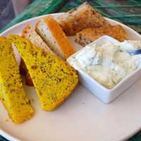 Bread with alioli at Samelo Veg in Tenerife